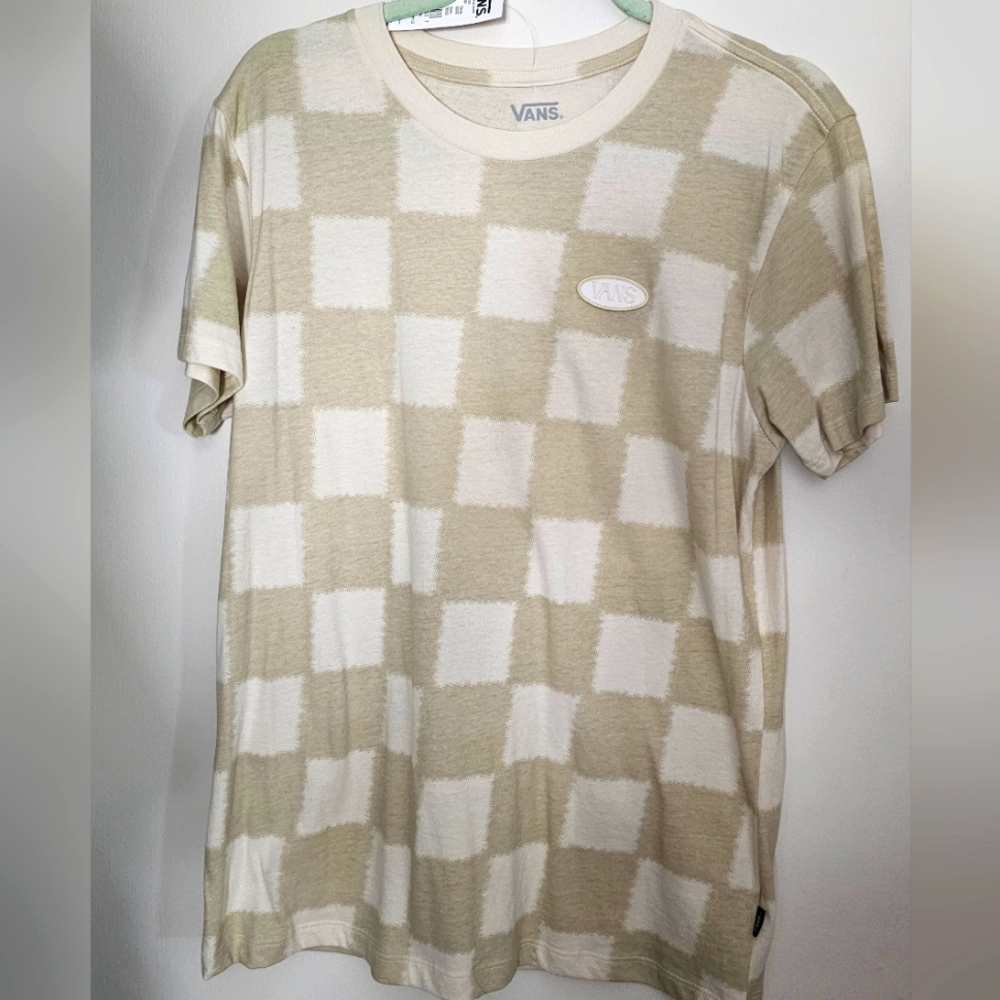Vans Nwt Beige Checkered Men's Shirt